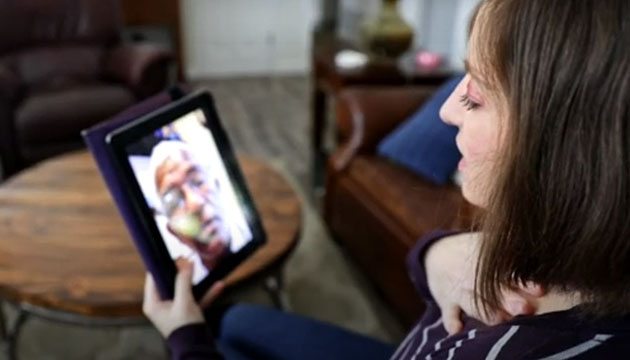 video-visit-630x360.jpg Woman talks with a doctor using her tablet