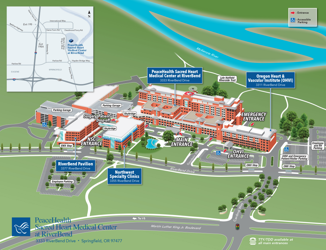 Sacred Heart Riverbend Campus Map 