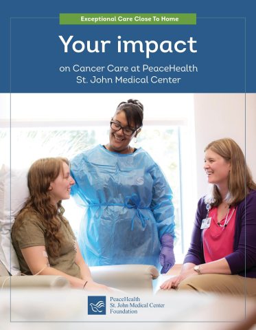 Cover of St. John Foundation Cancer Impact Report