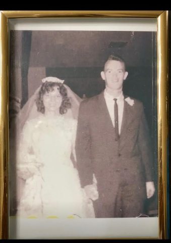 Howard and Dorothy Mosely on their wedding day