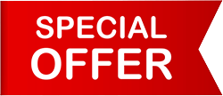 Special offer text on red banner image