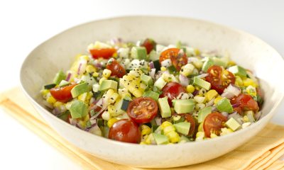 Grilled corn salad with avocado recipe