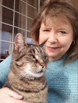 Photo of Betsy Baden with her cat