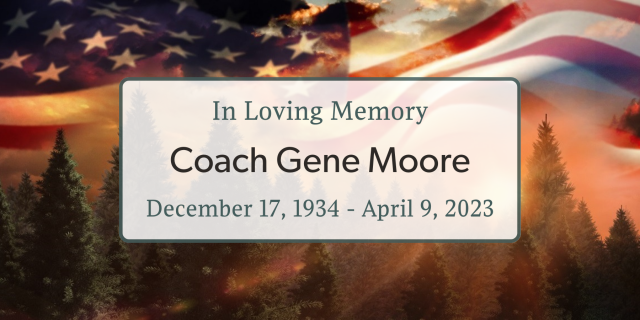 Tribute Banner - Coach Gene Moore