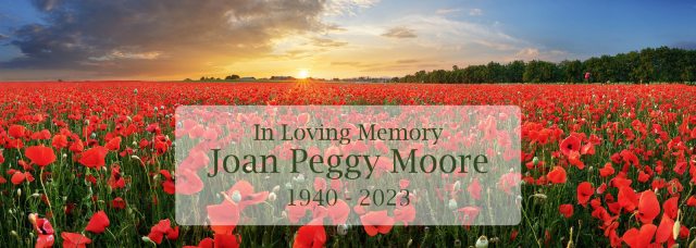 Joan Moore Tribute Banner