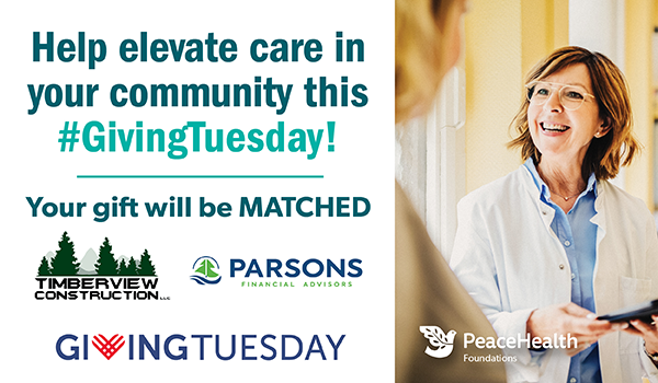 Help elevate care in your community this giving tuesday!